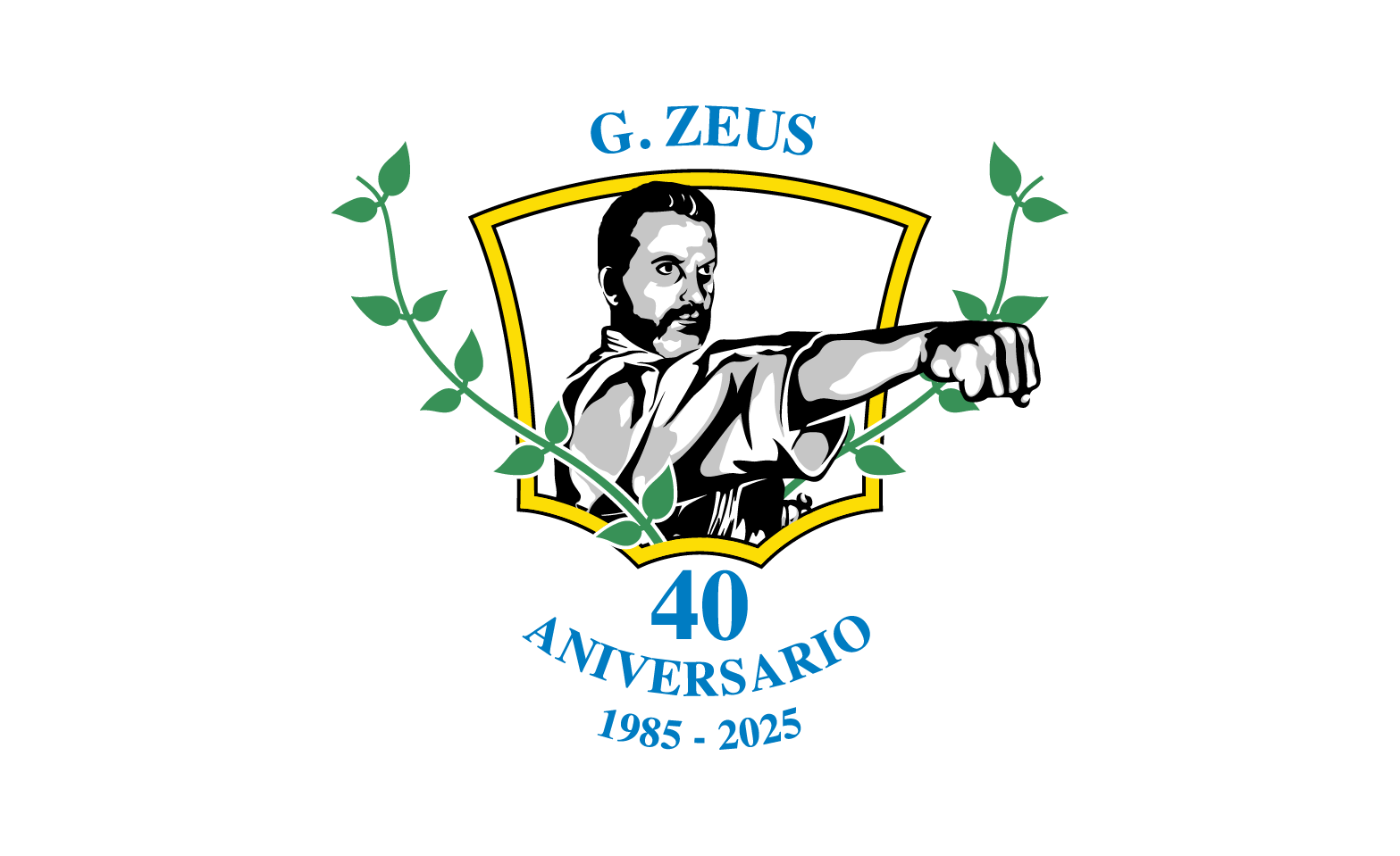 G. Zeus 40th anniversary crest