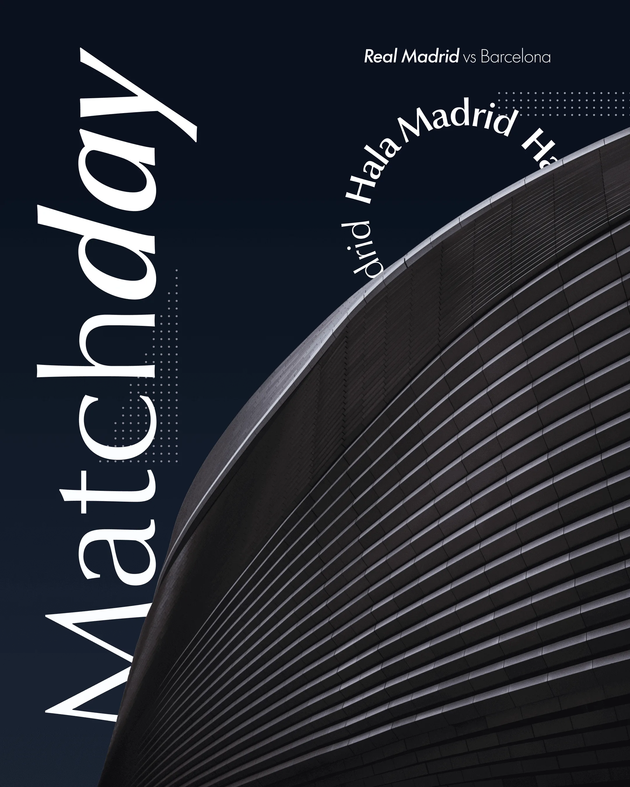 Matchday poster, alternate design