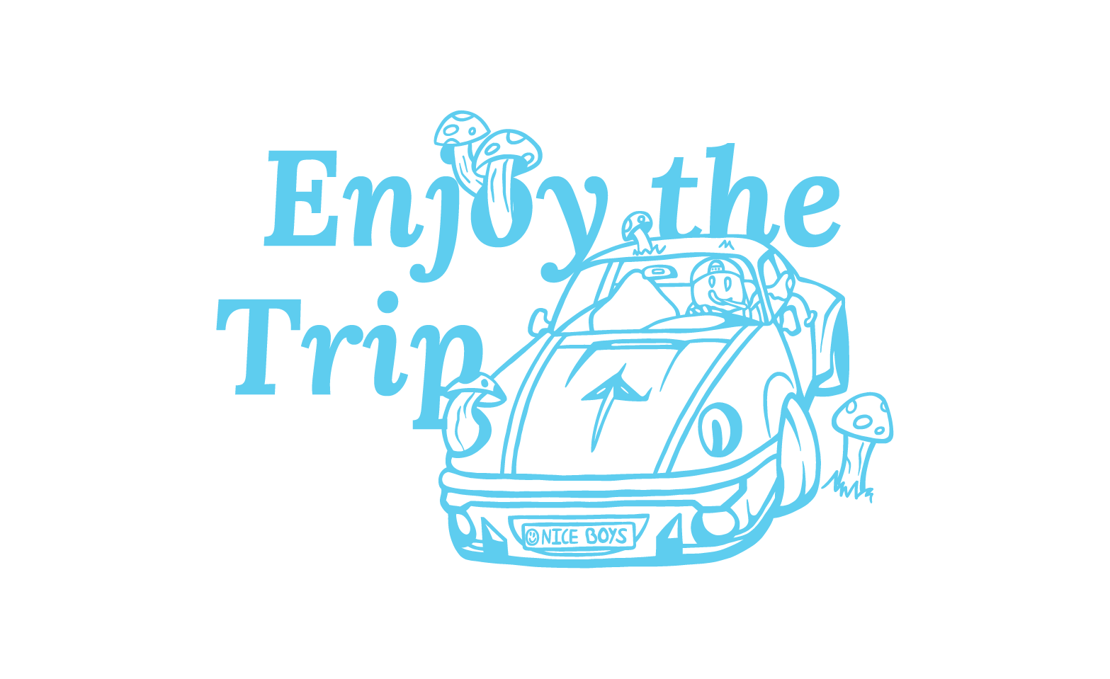 Enjoy the Trip tee graphic