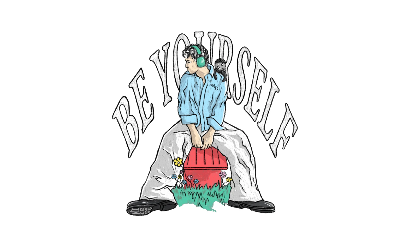 Be Yourself tee graphic