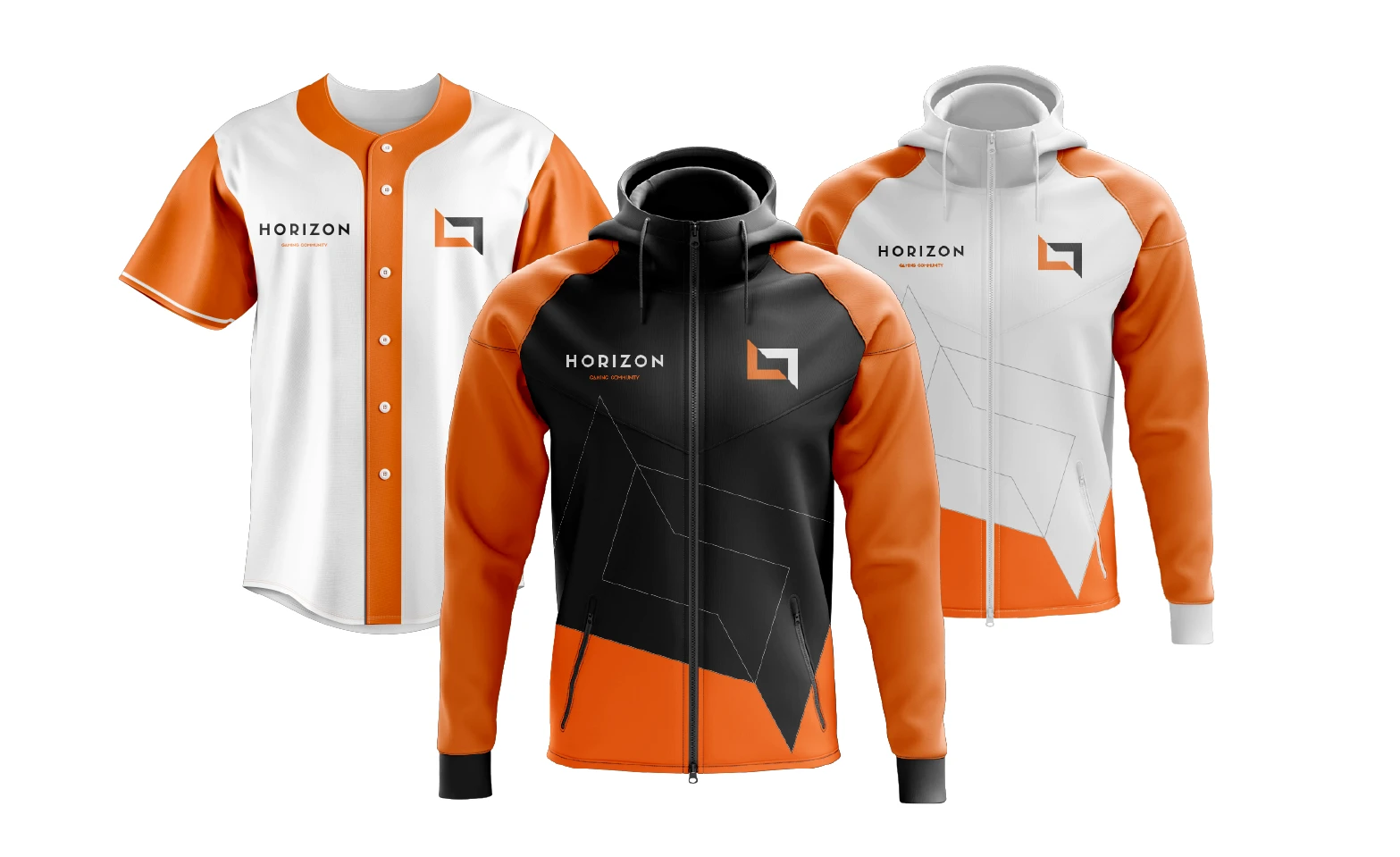 Horizon esports jersey, jacket and hoodie