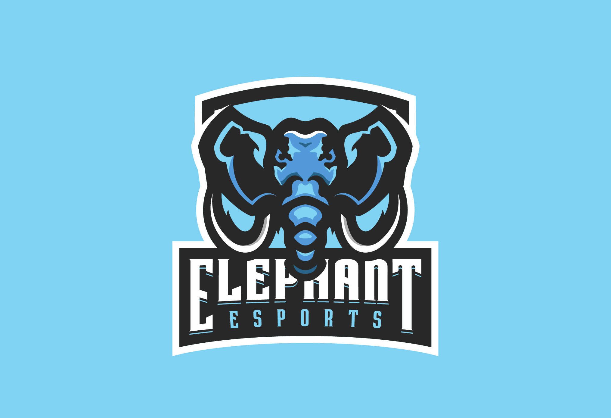 Elephant Esports mascot illustration