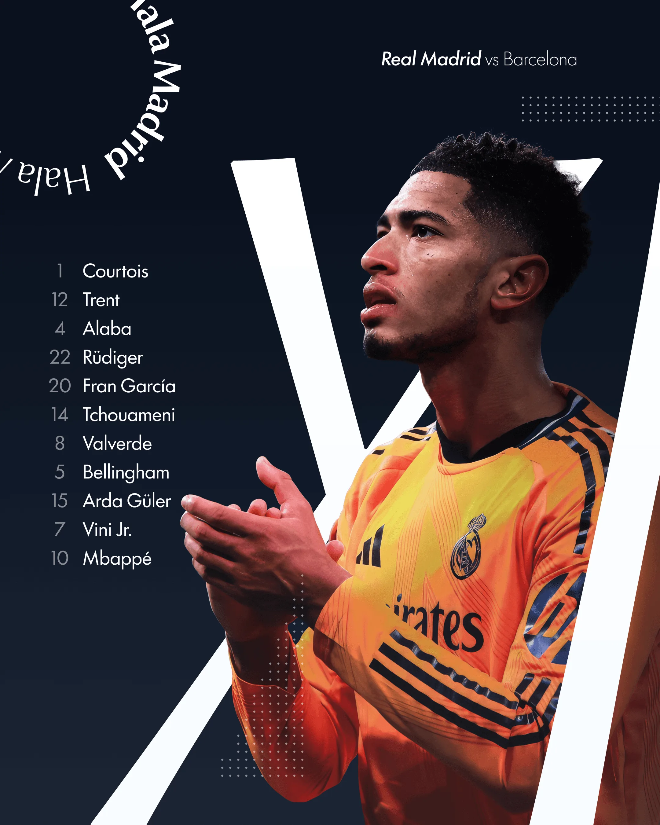 Starting XI poster, alternate design