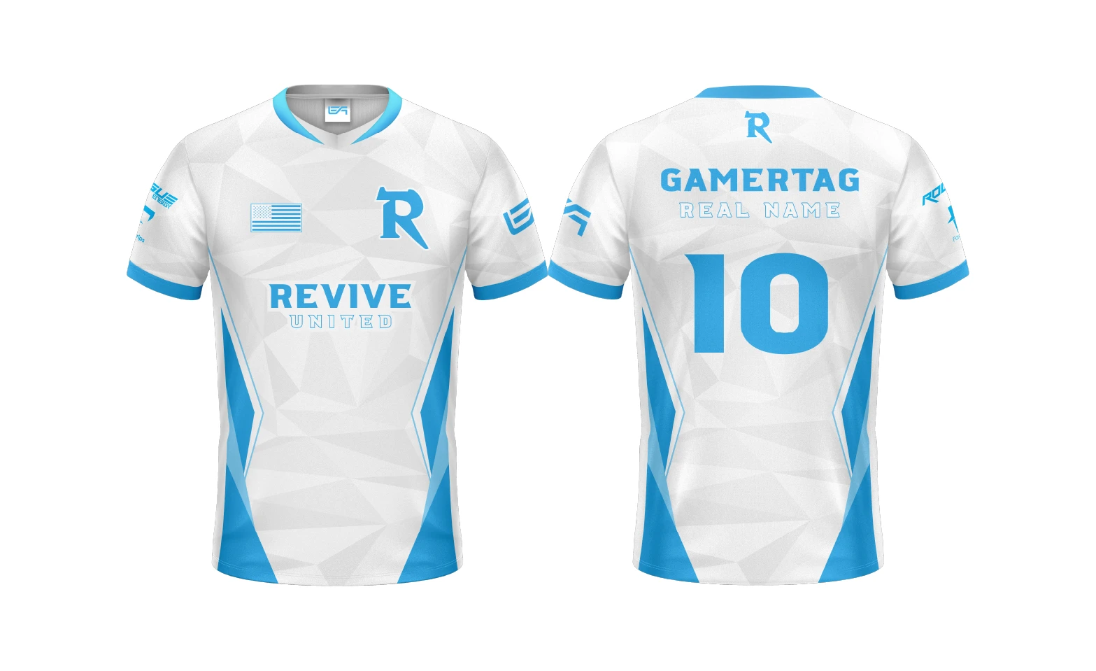 Revive esports jersey, front and back